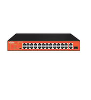 WI-TEK 24port 200w FULL PoE WI-PS526GH 10/100 Yönetilemez Switch