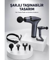 3in1 Fonksiyonel Şarjlı Masaj Aleti Ayak Yüz Vücut Masajı Yeni Nesil