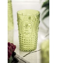 Akrilik Yeşil Tekli Uzun Bardak & Su Meşrubat Bardağı 750 ml ( Büyük Boy & Cam Değildir )