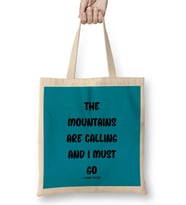 Nature Quotes Lover Gift Conservation Sayings Words John Muir Bez Çanta Uzun Saplı