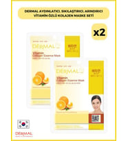 Dermal Aydınlatıcı, Sıkılaştırıcı, Arındırıcı Vitamin Özlü Kolajen Maske Seti 2 Adet