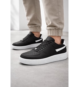 Beyaz Siyah Trend Süper Rahat 4 Mevsim Unisex Günlük Yürüyüş Spor Ayakkabı Sneaker