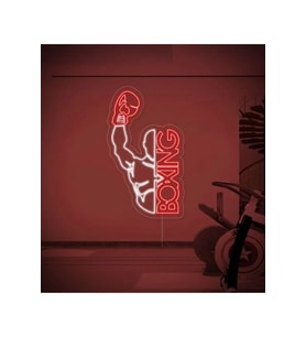 BOXING Yazılı ve Şekilli Neon Tabela