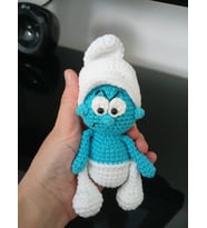 Öfkeli şirin amigurumi oyuncak (Bebe Mavisi)