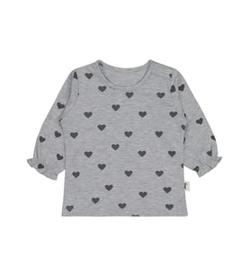 Civil Baby Kalp Baskılı 6-18 Ay Sweatshirt - Gri (Grimelanj)