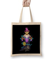 Sloth Magician Majestic Halloween Slothing Wizard Bez Çanta Uzun Saplı