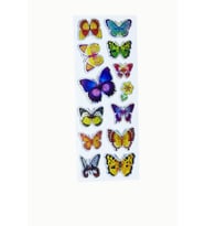 Sticker Kabartmalı Stiker Defter, Planlayıcı Etiket Kelebek (cb395) 16x7 cm