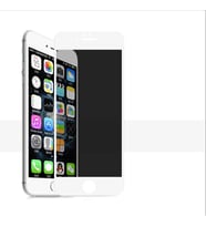 Apple Apple iPhone 7 Ekran Koruyucu Gizlilik Filtreli Tam Kavisli Hayalet Cam (Beyaz)
