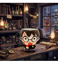Harry Potter Karakter Tasarım 3D Kabartmalı Seramik Kupa Bardak - Wizarding World Özel Koleksiyonu