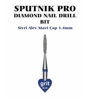 Elmas Sivri Alev Freze Mavi Çap 1,4mm