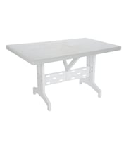 Omnipazar SY-2575 Beyaz Dikdörtgen Plastik Masa 70x120cm