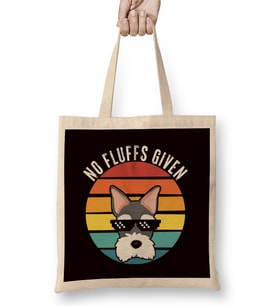No Fluffs Given Scottish Terrier Dog Owner Dogs Breed Puppy Bez Çanta Uzun Saplı