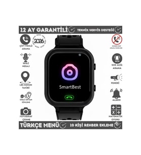 Çocuklar İçin Q15 Model Sim Kartlı Konum Takip ve Ortam Dinleme Akıllı Saat