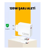 120W Type-C Hızlı Şarj Adaptörü ve 6A Kablo – Reno 4, 5, 6 Uyumlu