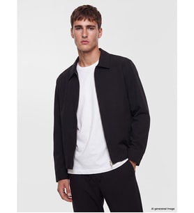 LCW Vision Siyah Regular Fit Armürlü Erkek Gömlek