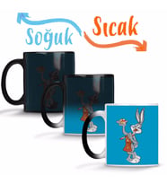 Looney Tunes Bugs Bunny Sihirli Kupa Bardak Porselen