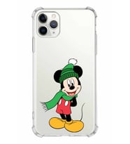 Apple iPhone 11 ProMax Uyumlu Köşe Korumalı Antişok  Kapak Mickey Mouse Tasarımlı Şeffaf  Kılıf