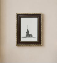 Ottoman Heritage Fotoğraf Çerçevesi – Altın Motifli Klasik Lüks Dekoratif Model 18x24