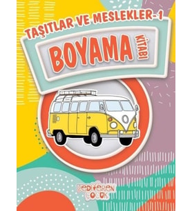 Taşıtlar ve Meslekler 1 Boyama Kitabı