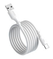 DVIP L24 6A 100W UsbA to Type-C Hızlı Şarj ve Data Kablosu Beyaz