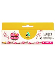 Adel Sakura Kurşun Kalem Seti 6Lı