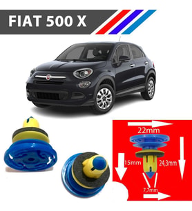 Fiat 500 X Kapı Döşeme Klipsi 10 Adetli Paket