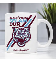 Bordo Mavili Taraftarlara Bardak Kişiye Özel Baskılı ve Yazılı Kupa Bardak, Babaya Abiye Erkek Kardeşe Arkadaşa Erkek Sevgiliye Hediye