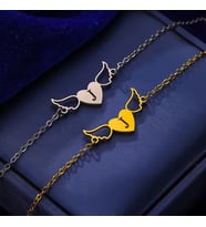 Kişiye Özel Minimal Kalp Harf Bileklik 925K Gümüş (Gold)