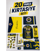 Lisanslı Fenerbahçe 20 Parça Kırtasiye Seti Sticker,Bloknot