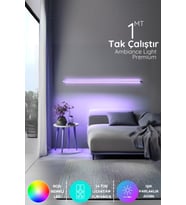 Şerit LED Rgb Tak Çalıştır Kumandalı Led Strip Tube lambader elite