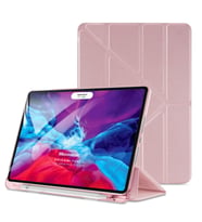 Microsonic Apple iPad Pro 12.9`` 2022 6. Nesil Kılıf (A2436-A2764-A2437-A2766) Origami Pencil Rose Gold