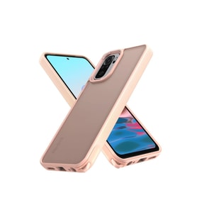 Xiaomi Redmi Note 10 Pro Kılıf Elegant Kapak - Pudra