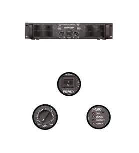 Startech Omcron P-1500 2x750W Çift Çıkışlı Stereo Power Anfi Güç Anfisi