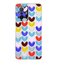 PrintiFy Xiaomi Mi 11T ile Uyumlu 1mm Slim Fit Water Color 1 Baskılı Şeffaf  Kılıf