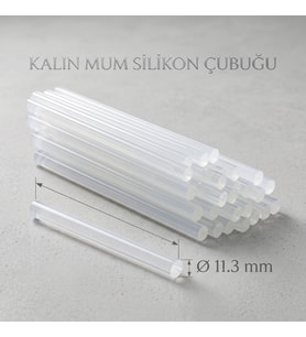 Kalın Mum Silikon Çubuğu - 11.3 mm - 1 Kilogram