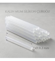 Kalın Mum Silikon Çubuğu - 11.3 mm - 1 Kilogram