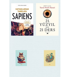 Hayvanlardan Tanrılara - Sapiens - 21.Yüzyıl için 21 Ders - Yuval Noah Harari - Not Defterli Seti (Renksiz)