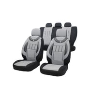 Peugeot 308 Oto Koltuk Kılıfı Gri - Siyah (Karışık)