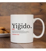 Kişiye Özel Kupa Bardak, Söz Yazılı Kupa Bardak, Yiğido Yazılı Bardak