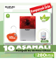 SUZUKI TECHNOLOGY 10 Aşamalı POMPALI Su Arıtma Cihazı,Çevre Dostu (Mavi Cilt)