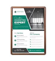 A3 Ahşap Görünümlü Alüminyum Çerçeve 10lu Paket