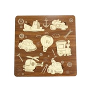 Birinci Sınıf Ahşap Eğitici Öğretici Taşıtlar Çocuk Puzzle (Yapboz)