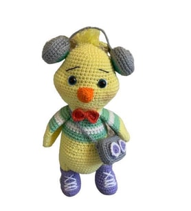 Rapçi Civciv Amigurumi Organik Oyuncak