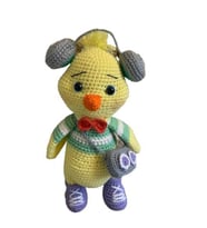 Rapçi Civciv Amigurumi Organik Oyuncak