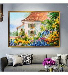Altın Çerçeveli dekoratif tablo a210 (Gold)