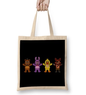Fnaf Chibi Five Nights at Freddy's Bez Çanta Uzun Saplı