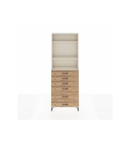 Arges Dolap 3 Raflı 6 Çekmeceli 88x30x243 Aytaşı-Çam