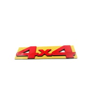 UNIVERSAL 4x4 Bagaj Yazısı Kırmızı 145mm-37mm