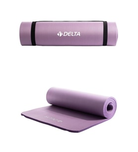 Delta Konfor Zemin 10 mm Taşıma Askılı Pilates Minderi Yoga Matı - Mor
