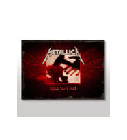 35cmX50cm Ahşap Tablo Metallica Kill Em All Görseli